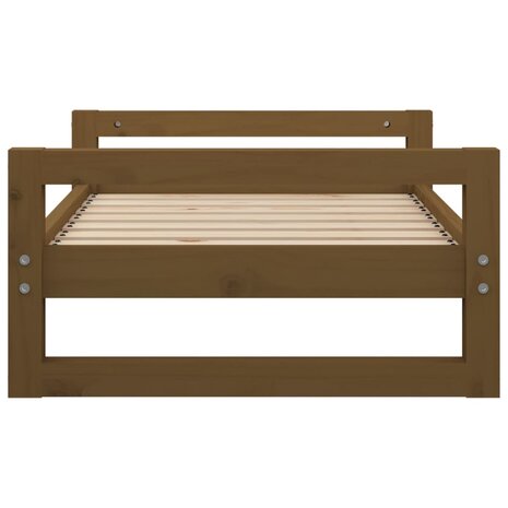 Hondenmand 75,5x55,5x28 cm massief grenenhout honingbruin 6