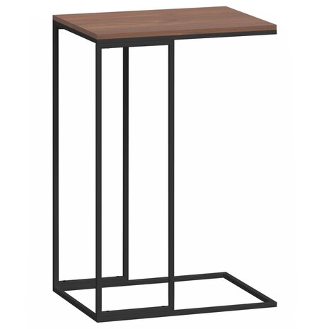 Bijzettafel 40x30x59 cm bewerkt hout zwart 2