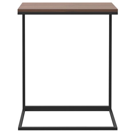 Bijzettafel 55x35x66 cm bewerkt hout zwart 3