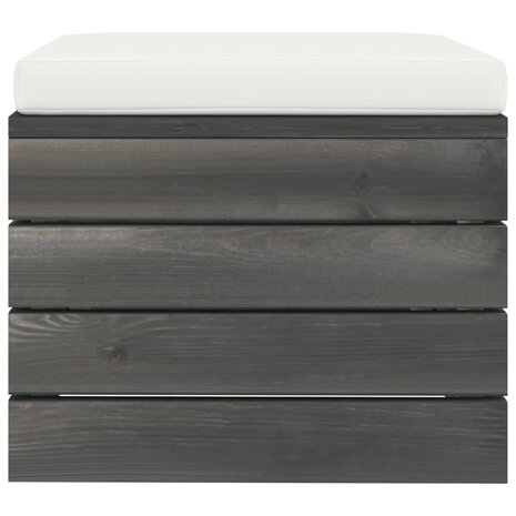 2-delige Loungeset met kussens pallet massief grenenhout 9