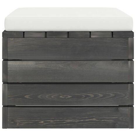 2-delige Loungeset met kussens pallet massief grenenhout 10