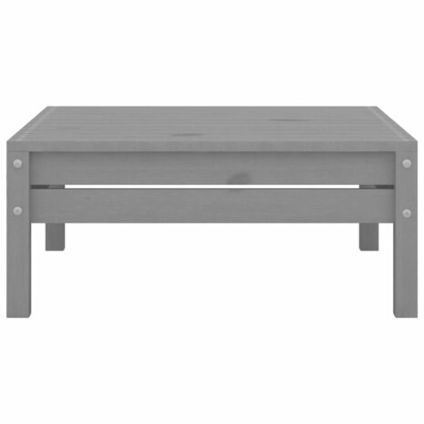 3-delige Loungeset massief grenenhout grijs 11