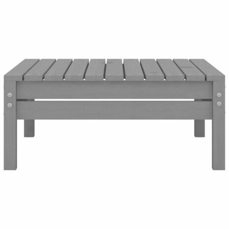 3-delige Loungeset massief grenenhout grijs 12