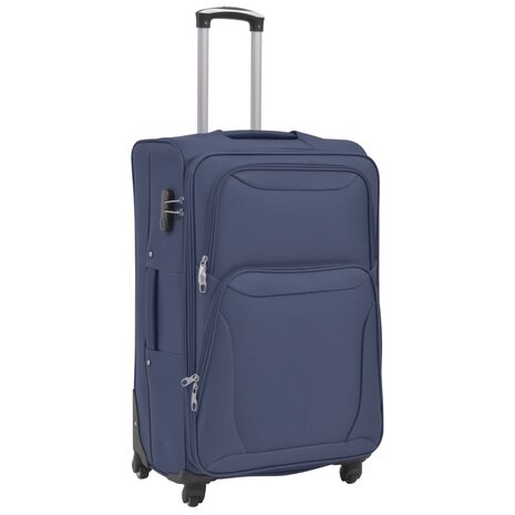 Trolleyset marineblauw 3-delig 3