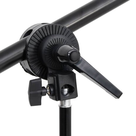 Fotostudioset met verlichtingsset en achtergrond 9