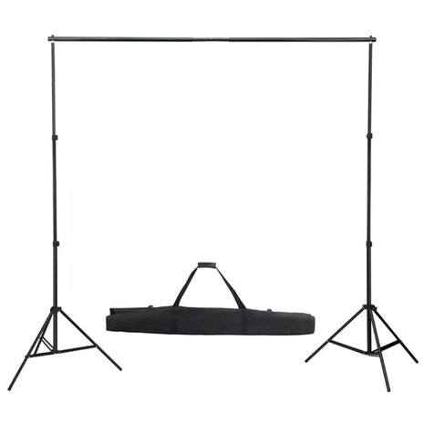 Fotostudioset met verlichtingsset en achtergrond 10