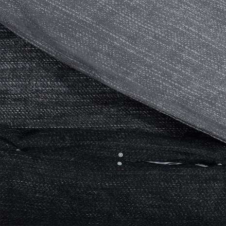 Dekbedovertrekset 200x200 cm katoen donkergrijs 4