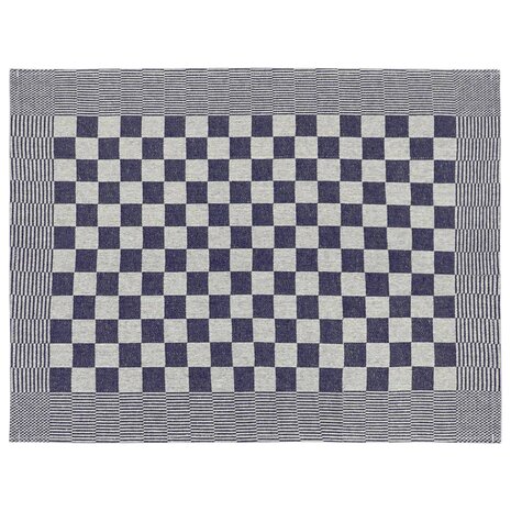 10-delige Keukendoekenset katoen blauw en wit 9