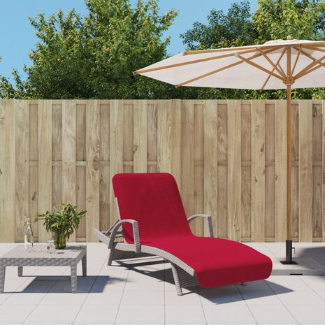 Strandhanddoeken 2 st 400 g/m² 75x200 cm stof bordeauxrood 1