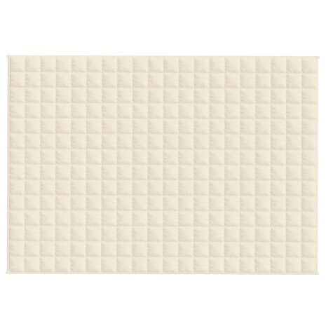 Verzwaringsdeken 135x200 cm 10 kg stof lichtcrèmekleurig 3