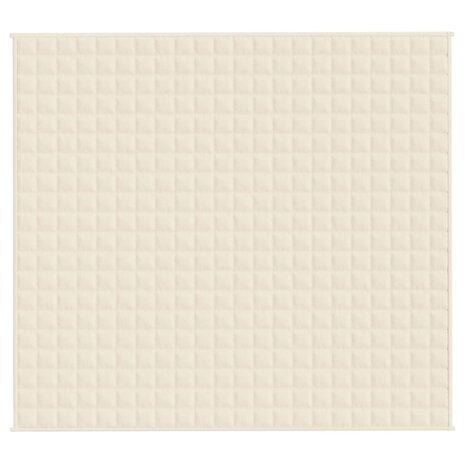 Verzwaringsdeken 200x230 cm 9 kg stof lichtcrèmekleurig 3