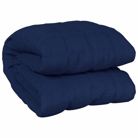 Verzwaringsdeken 200x200 cm 13 kg stof blauw 2