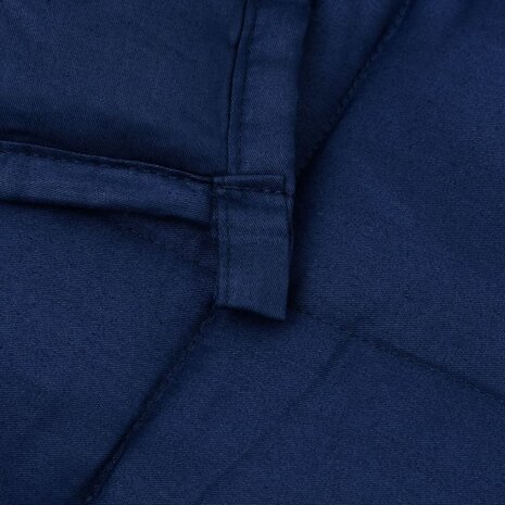 Verzwaringsdeken 200x200 cm 13 kg stof blauw 5