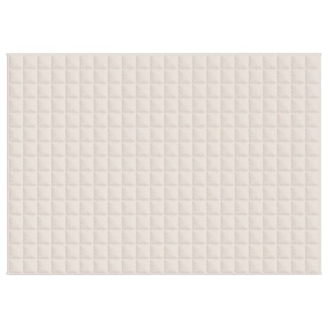 Verzwaringsdeken 155x220 cm 11 kg stof lichtcrèmekleurig 3