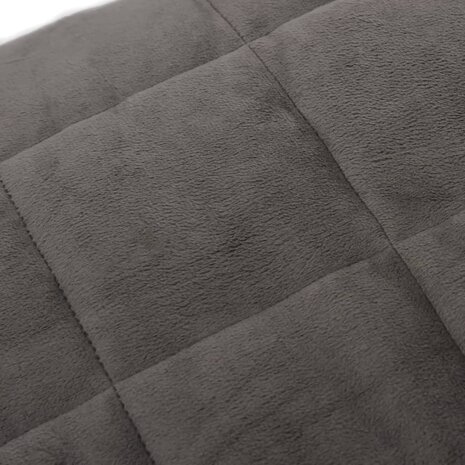 Verzwaringsdeken 200x200 cm 13 kg stof grijs 4