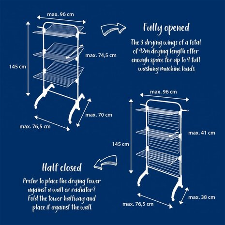 Leifheit Droogtoren Comfort Tower 420 5