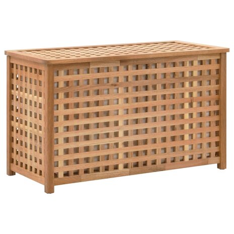 Wasmand 77,5x37,5x46,5 cm massief walnoothout 1