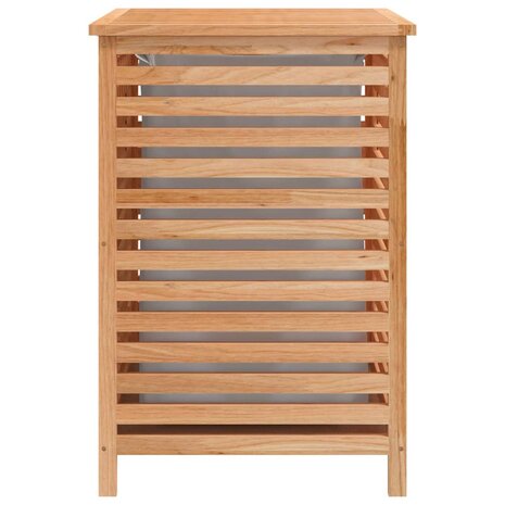 Wasmand 45x45x65 cm massief walnotenhout 6