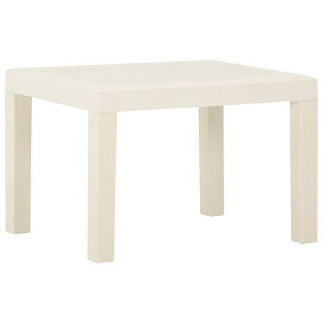 3-delige Loungeset met kussens kunststof wit 7
