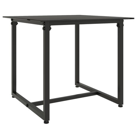 3-delige Loungeset met kussens poly rattan zwart 8