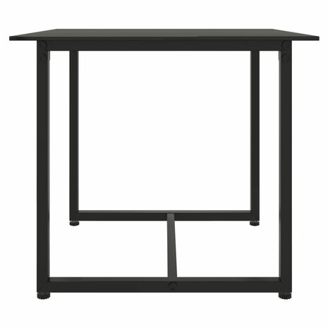 3-delige Loungeset met kussens poly rattan zwart 10