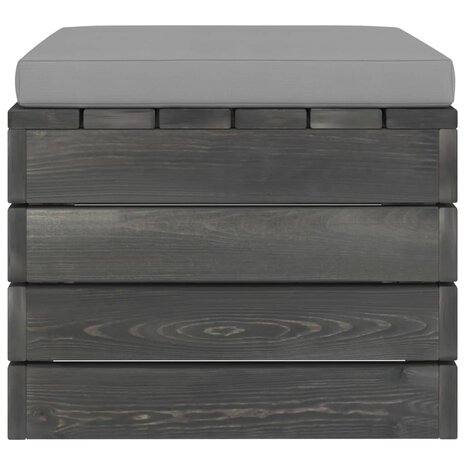 Tuinhockers 2 st met kussens pallet massief grenenhout 6