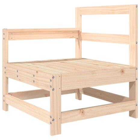 Tuinstoel met kussens massief grenenhout 6