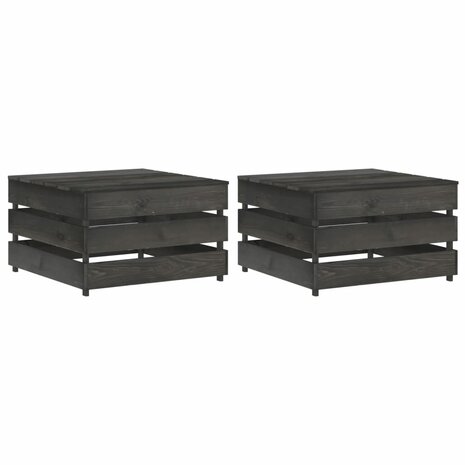 Tuintafels 2 st pallet geïmpregneerd grenenhout 1