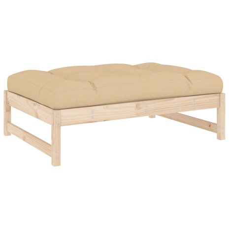 Tuinvoetenbank 120x80 cm massief grenenhout 2