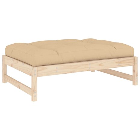 Tuinvoetenbank 120x80 cm massief grenenhout 6