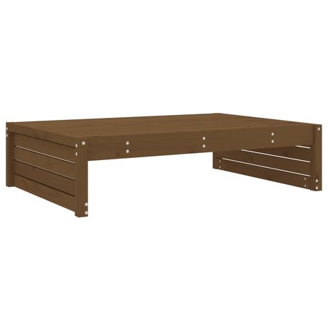 Tuinvoetenbank 120x80 cm massief grenenhout honingbruin 2