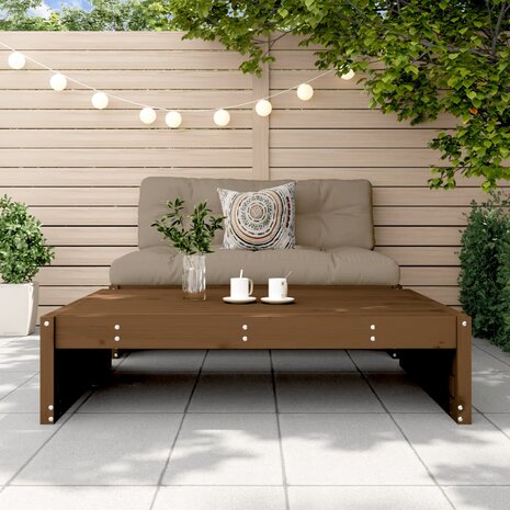 Tuinvoetenbank 120x80 cm massief grenenhout honingbruin 3