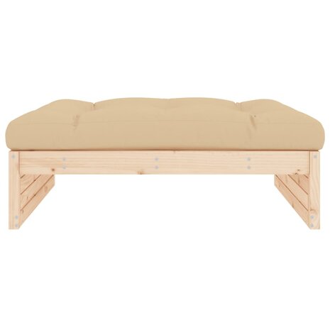 Tuinvoetenbank 120x80 cm massief grenenhout 3