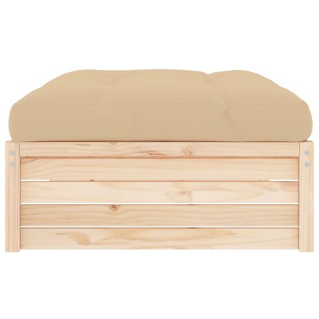 Tuinvoetenbank 120x80 cm massief grenenhout 4