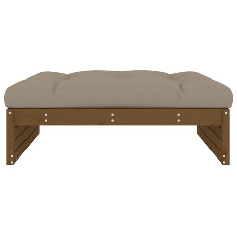 Tuinvoetenbank 120x80 cm massief grenenhout honingbruin 3
