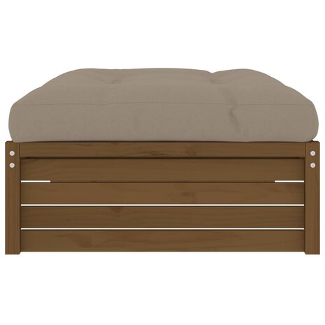Tuinvoetenbank 120x80 cm massief grenenhout honingbruin 4