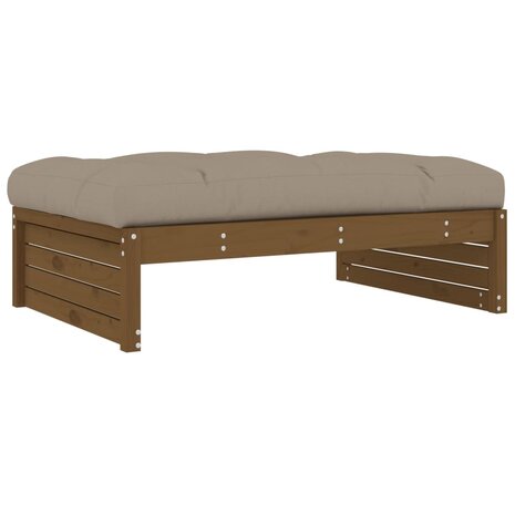 Tuinvoetenbank 120x80 cm massief grenenhout honingbruin 5