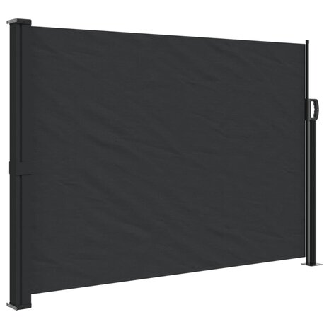 Windscherm uittrekbaar 140x300 cm zwart 2