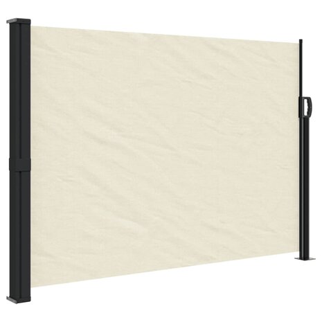 Windscherm uittrekbaar 140x300 cm crèmekleurig 2