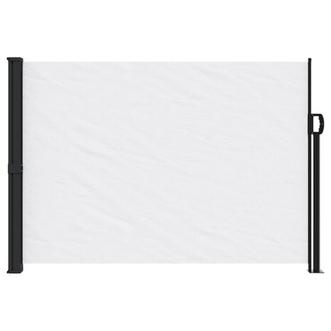 Windscherm uittrekbaar 140x600 cm wit 3