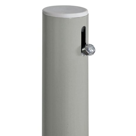 Tuinscherm uittrekbaar 160x300 cm grijs 5