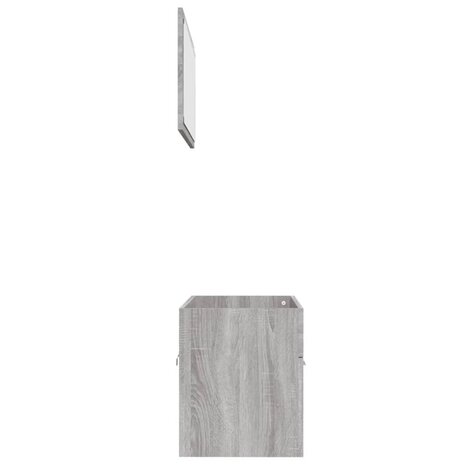 2-delige Badkamermeubelset bewerkt hout grijs sonoma eikenkleur 6