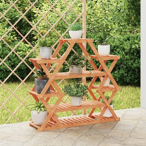 Plantenstandaard 110x25x105 cm massief vurenhout 1