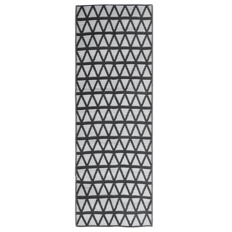 Buitenkleed 80x250 cm polypropeen zwart 2