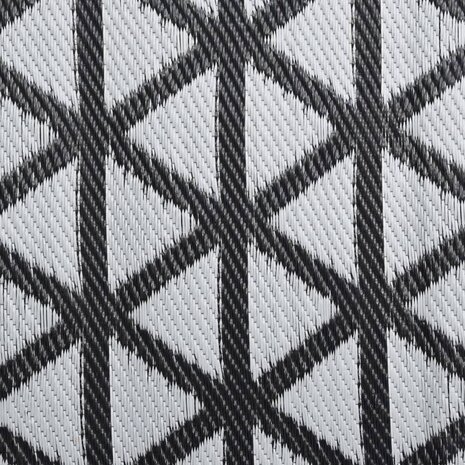 Buitenkleed 80x250 cm polypropeen zwart 5