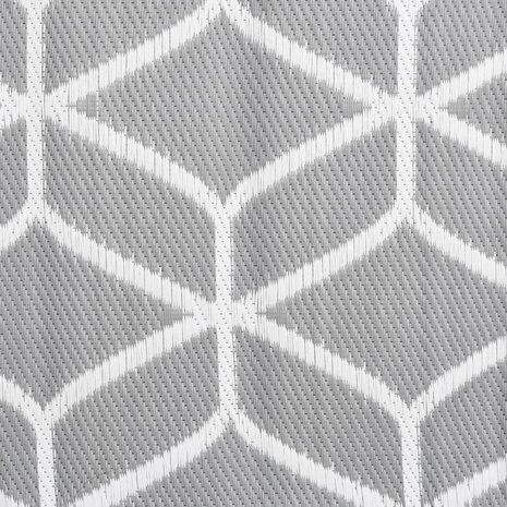 Buitenkleed 140x200 cm polypropeen grijs 6