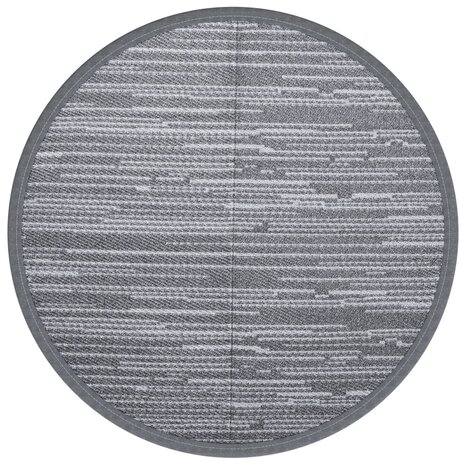 Buitenkleed Ø120 cm polypropeen grijs 2