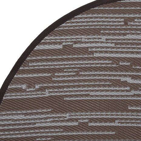 Buitenkleed Ø 120 cm polypropeen bruin 4