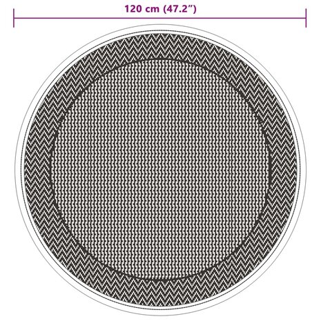 Buitenkleed Ø 120 cm polypropeen groen 6