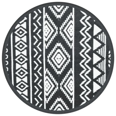Buitenkleed Ø 160 cm polypropeen zwart 2